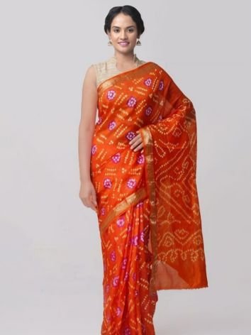 Bandhani Silk Saree