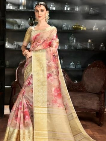 Fully Printed Banarasi Saree