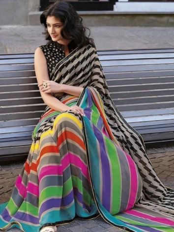 Lining Printed Sarees