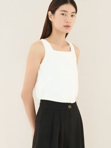 Square Neck Sleeveless Top