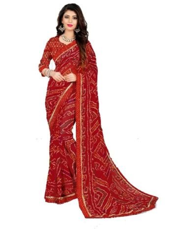 Bandhej Jaipuri Sarees