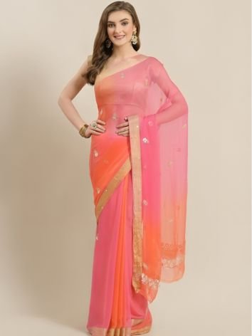 Chiffon Based Gota Patti Sarees