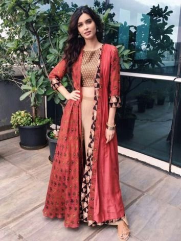Diana Penty in Over Coated Indo Western Kurtis