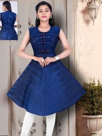 Fancy Denim Kurtis