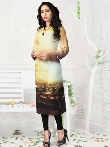 Graphic Digital Printed Kurtis