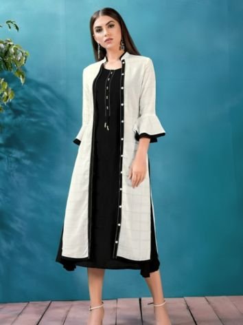Overcoated Party Wear Kurtis