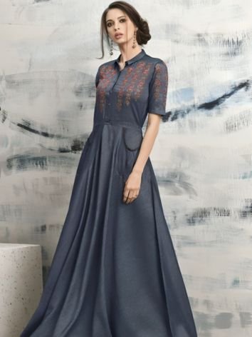 Partywear Denim Kurtis