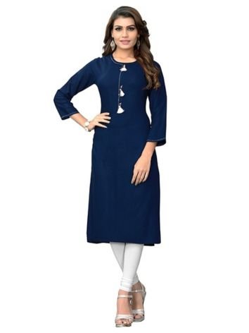 Plain Rayon Kurti