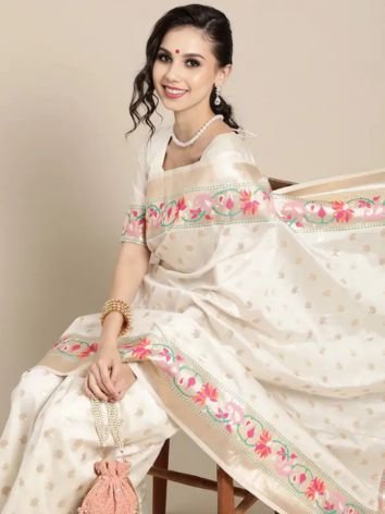 Popular White Sarees