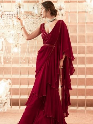 Ruffle Sarees