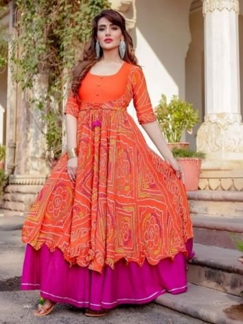 Traditional Bandhani Kurtis