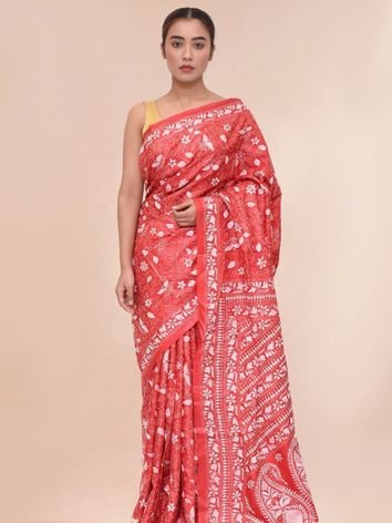 best kantha sarees manufacturers