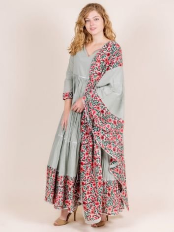 Block Printed Dress
