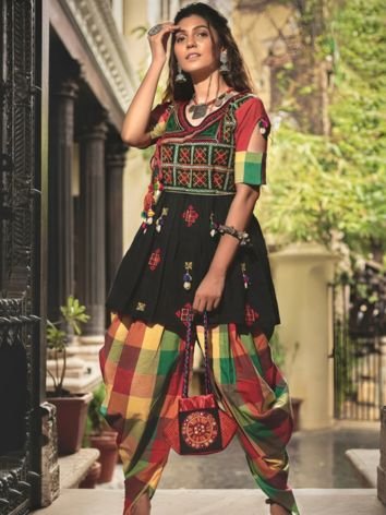 Embroidered Dhoti Kurtis