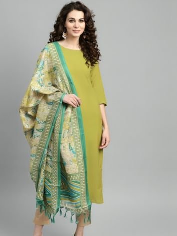 Plain Cotton Salwar Kameez