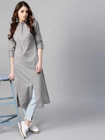 Silk Based Straight Kurtis