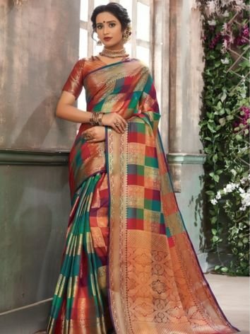 The Multi-Coloured Marriage Sarees