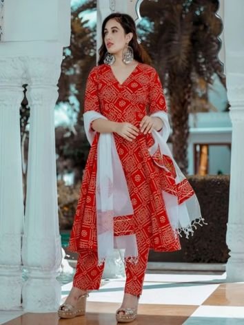 Punjabi Bandhani Suits