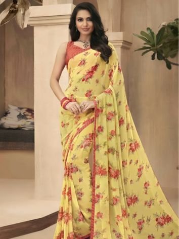 Colorful Printed Sarees