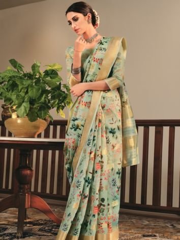 Linen Saree