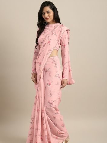Digital Printed Linen Saree