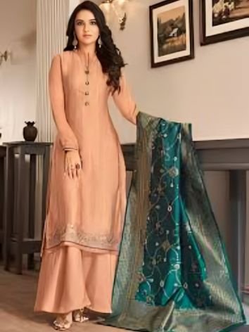 Add A Beautiful Dupatta with Your Palazzo Suit