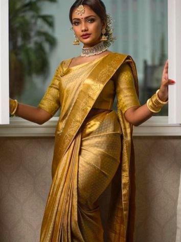 Bridal Wear Kanjivaram Silk Saree from Kolkata Wholesalers