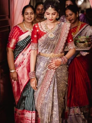 Bridal Wear Pattu Saree from Kolkata Wholesalers