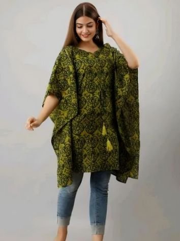 Jaipuri Cotton Kaftan Dress From Surat