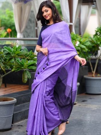 Linen Bhagalpuri Saree from Kolkata Wholesalers