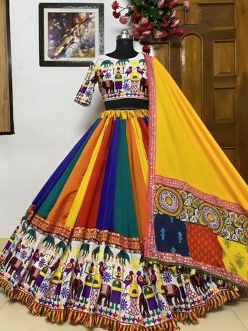 Multicolor Chaniya Cholis