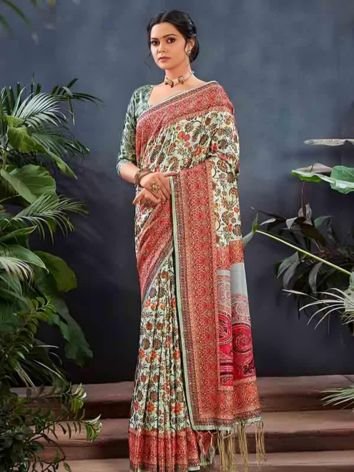 Pashmina Silk Saree