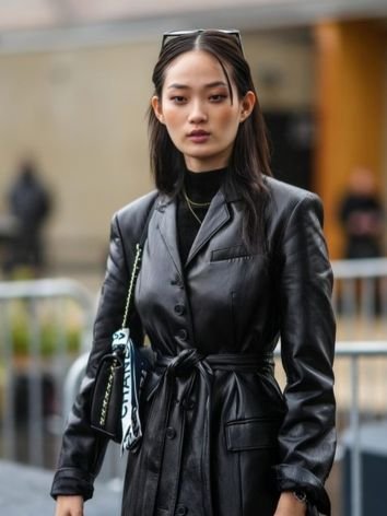 Put on Classy Leather Jackets over Your Maxi Dress