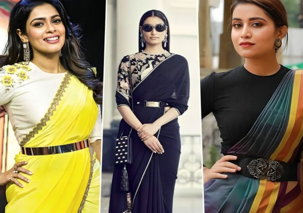 Sarees with Stylish Belt