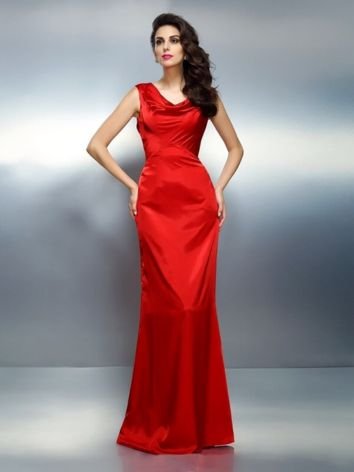 Satin Dresses for Christmas Party