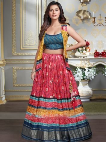 Unique Bandhani Printed Chaniya Choli