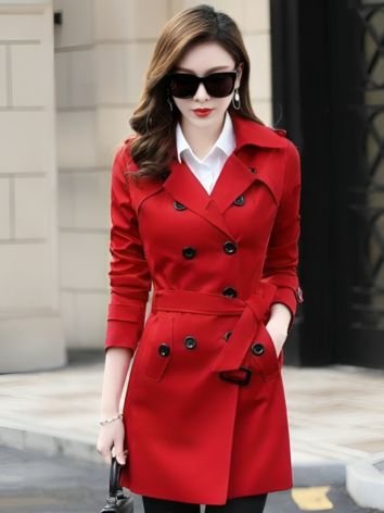 Woolen Overcoat for Christmas Party