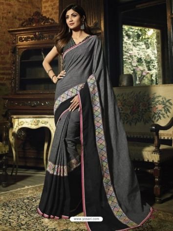 shilpa shetty in Bhagalpuri Cotton Saree from Kolkata Wholesalers