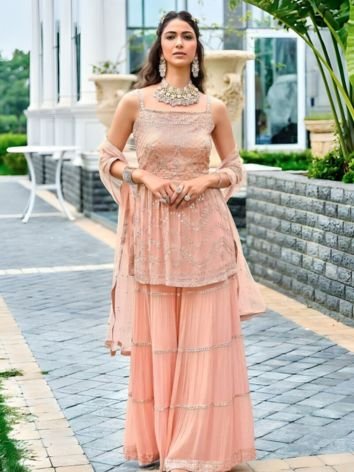 Embellished Sharara Suit