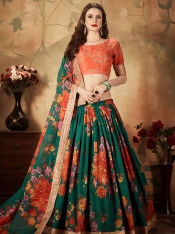 Floral Printed Lehenga Choli