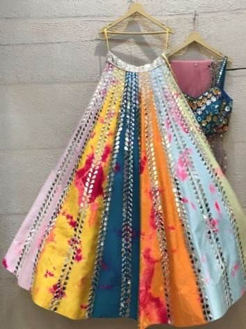 Multi-colored Lehenga Choli