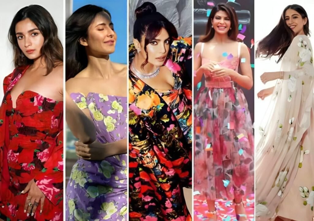 Floral Printed Gown for Engagement