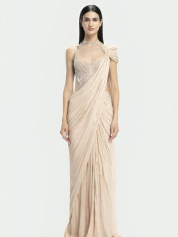 Saree Gown for Reception Party
