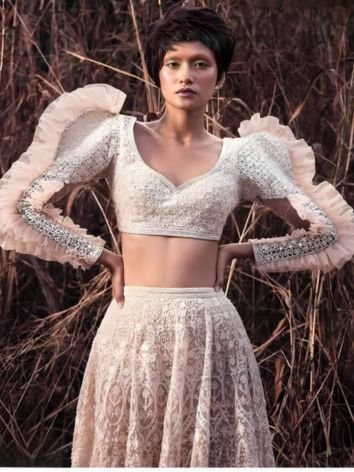 Ruffled Blouse Design