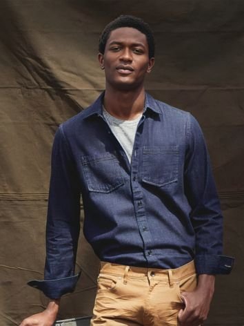 Wear Colorful Jeans with Denim Shirts